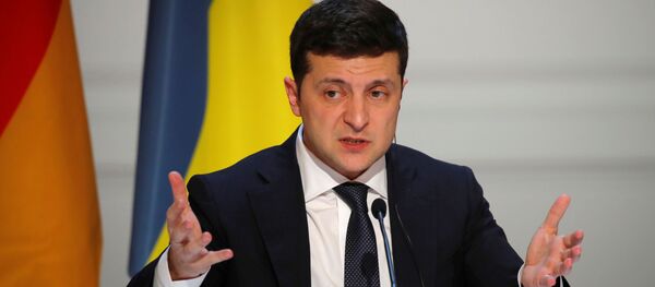 Президент Украины Владимир Зеленский на саммите нормандского формата в Париже - Sputnik Беларусь