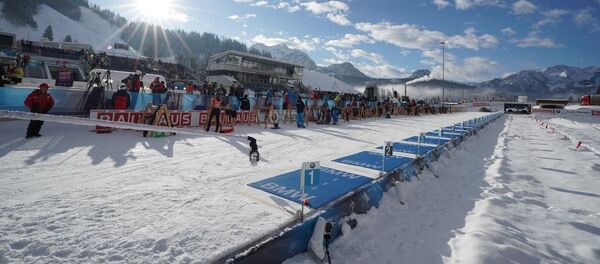 Биатлонный стадион в Хохфильцене - Sputnik Беларусь