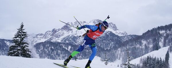 Белорусский биатлонист Никита Лобастов - Sputnik Беларусь