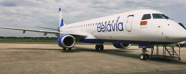  Embraer E195 (EW-545PO) белорусской авиакомпании Белавиа - Sputnik Беларусь