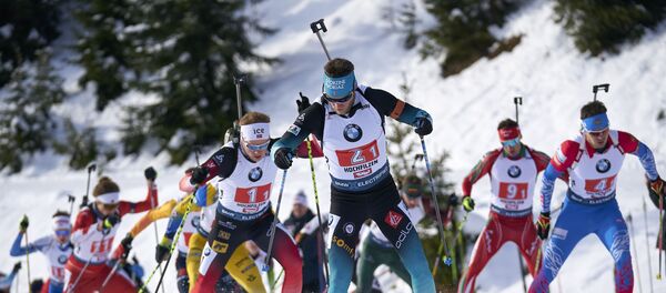 Мужская эстафета в Хохфильцене - Sputnik Беларусь