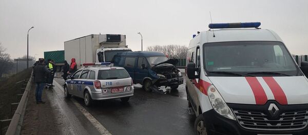 Массовая авария на МКАД - Sputnik Беларусь