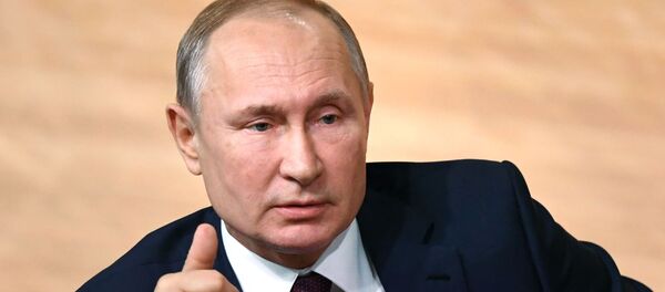 Ежегодная большая пресс-конференция президента РФ В. Путина Ежегодная большая пресс-конференция президента РФ В. Путина - Sputnik Беларусь