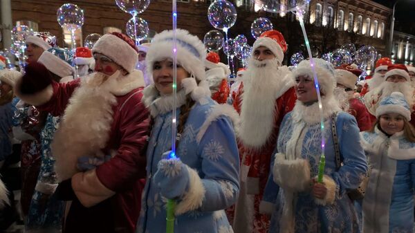 Без снега, но с позитивом: в Витебске зажгли главную елку - Sputnik Беларусь