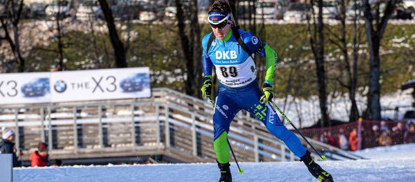 Белорусский биатлонист Никита Лобастов  - Sputnik Беларусь