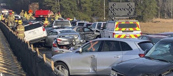 Массовое ДТП в США - Sputnik Беларусь