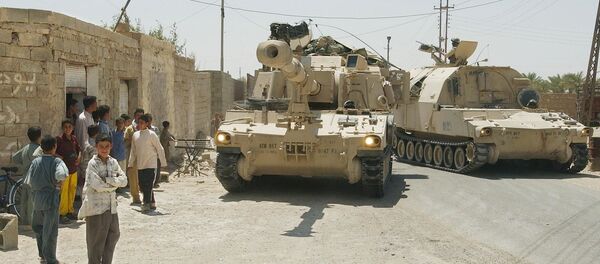 Самоходная артиллерийская установка М-109 американской армии, архивное фото - Sputnik Беларусь