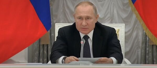 Владимир Путин на встрече с руководством Федерального Собрания РФ - Sputnik Беларусь