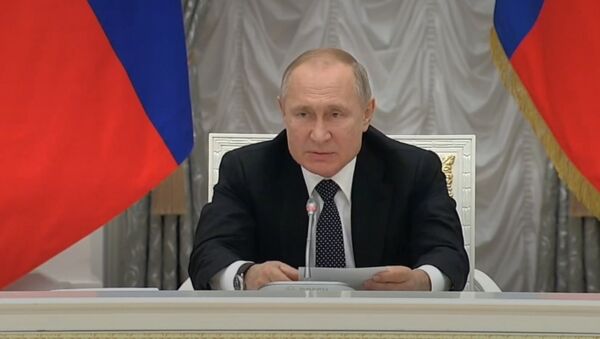 Владимир Путин на встрече с руководством Федерального Собрания РФ - Sputnik Беларусь