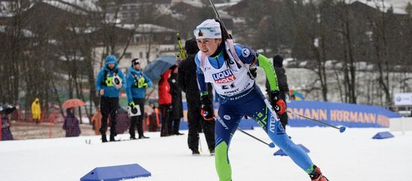 Белорусская биатлонистка Ирина Кривко Белорусская биатлонистка Ирина Кривко - Sputnik Беларусь