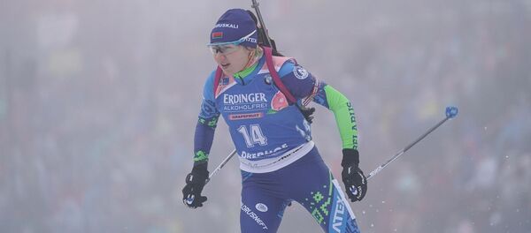 Белорусская биатлонистка Ирина Кривко - Sputnik Беларусь