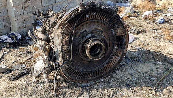 Двигатель сбитого в Иране самолета МАУ - Sputnik Беларусь