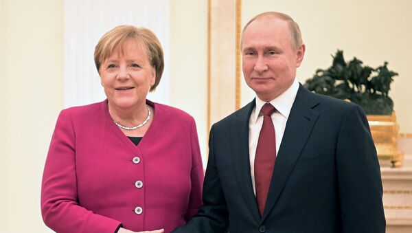 Владимир Путин и Ангела Меркель - Sputnik Беларусь