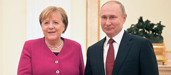 Владимир Путин и Ангела Меркель - Sputnik Беларусь