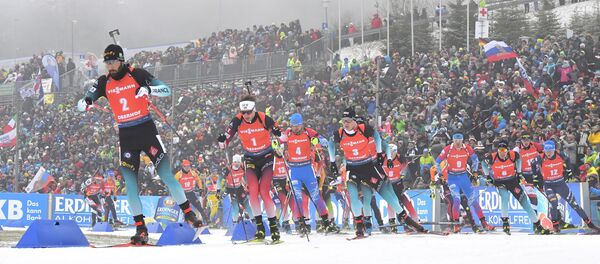 Мартен Фуркад выиграл масс-старт в Оберхофе - Sputnik Беларусь
