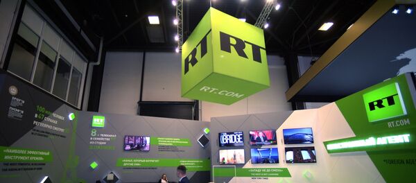 Стенд телеканала RT - Sputnik Беларусь