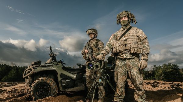 Латвийские военные на полигоне - Sputnik Беларусь