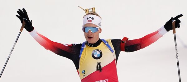 Норвежский биатлонист Йоханнес Бё  - Sputnik Беларусь