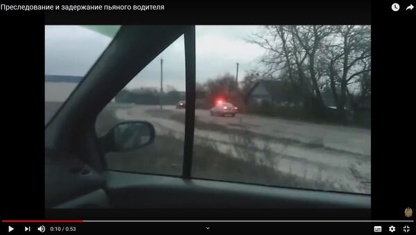 Опубликовано видео погони ГАИ за пьяным водителем в Мозырском районе - Sputnik Беларусь