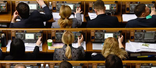 Депутаты на заседании Верховной рады Украины  - Sputnik Беларусь