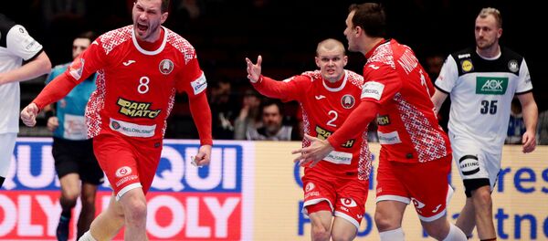 Матч между гандбольными командами Беларуси и Германии - Sputnik Беларусь
