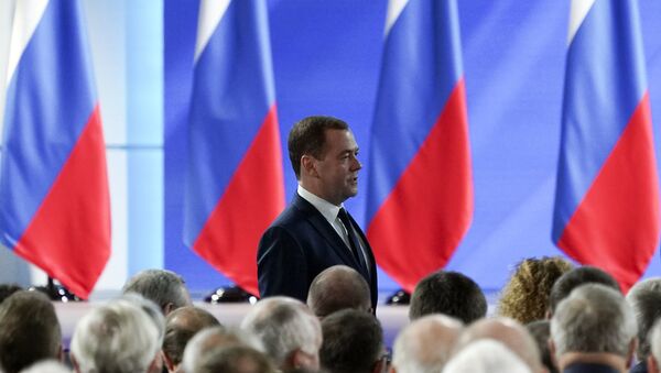 Председатель правительства РФ Дмитрий Медведев - Sputnik Беларусь