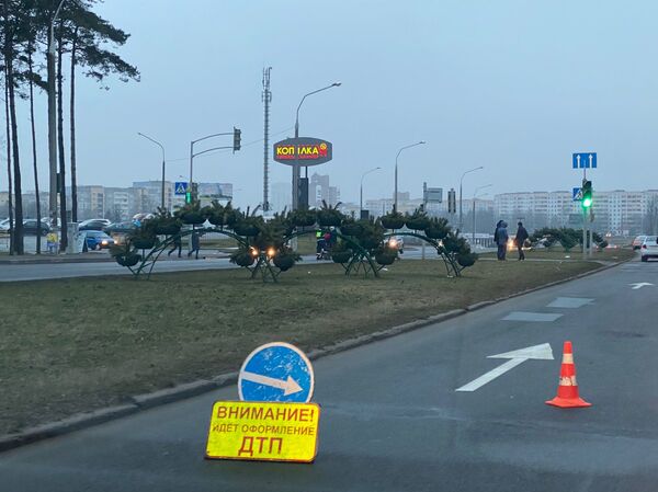 ДТП на въезде в Минск: Логойский тракт стоит в пробке - Sputnik Беларусь