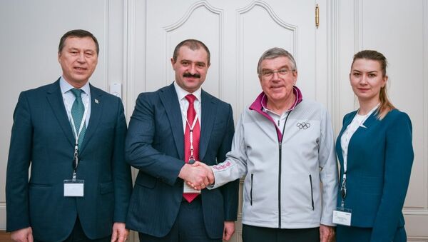 Визит первого вице-президента НОК Виктора Лукашенко в Лозанну - Sputnik Беларусь