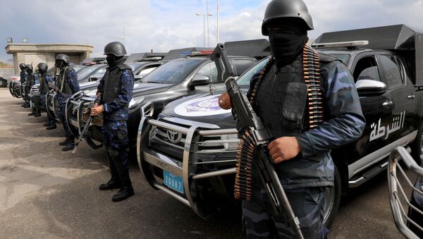 Силы безопасности в районе Таджура, на востоке Триполи, Ливия, 14 января 2020 года - Sputnik Беларусь