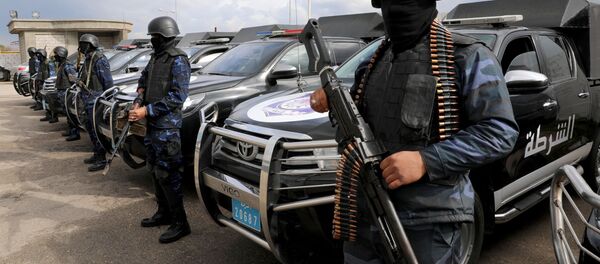 Силы безопасности в районе Таджура, на востоке Триполи, Ливия, 14 января 2020 года Силы безопасности в районе Таджура, на востоке Триполи, Ливия, 14 января 2020 года - Sputnik Беларусь