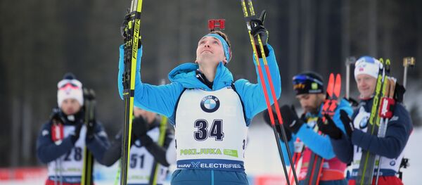 Французский биатлонист Фабьен Клод  - Sputnik Беларусь