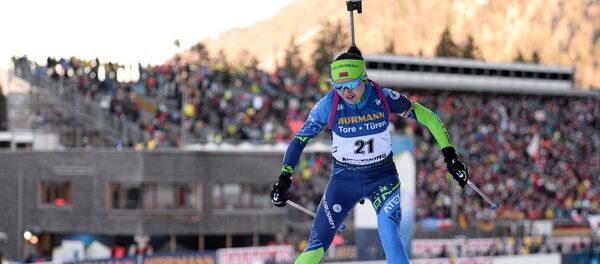 Белорусская биатлонистка Ирина Кривко - Sputnik Беларусь