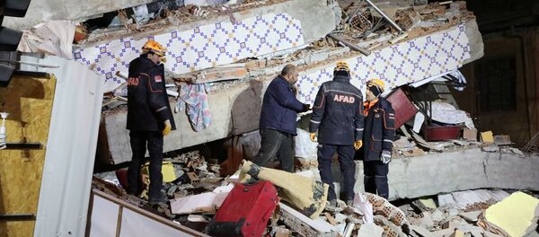 На завалах от землетрясения работают спасательные команды из 28 турецких провинций - Sputnik Беларусь