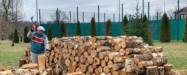 Александр Лукашенко колет дрова на родине, в Александрии Александр Лукашенко колет дрова на родине, в Александрии - Sputnik Беларусь