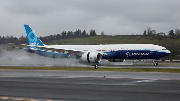 Boeing 777X приземляется в Сиэтле после первого испытательного полета - Sputnik Беларусь