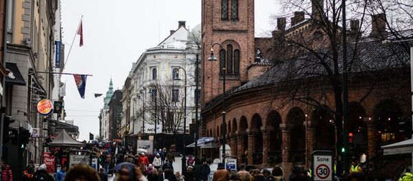 Мінакі на адной з вуліц Осла Мінакі на адной з вуліц Осла - Sputnik Беларусь