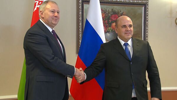 Видеофакт: Румас и Мишустин провели рабочую встречу в Казахстане - Sputnik Беларусь