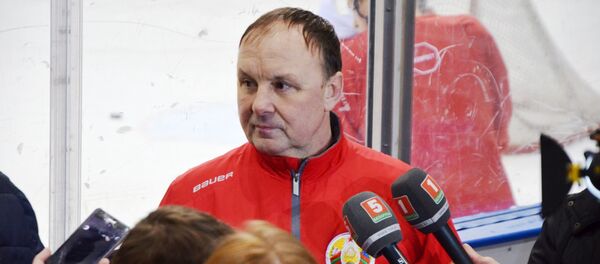 Главный тренер сборной Беларуси по хоккею Михаил Захаров - Sputnik Беларусь