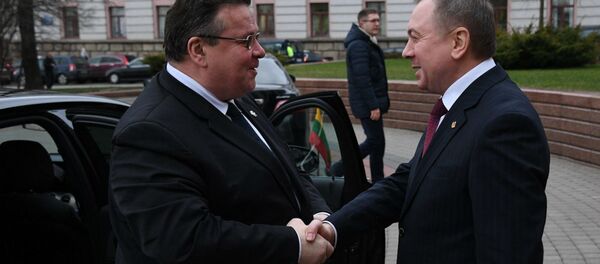 Министры иностранных дел Беларуси и Литвы Владимир Маекй и Линас Линкявичюс - Sputnik Беларусь