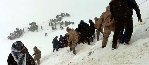 Место схода лавины - Sputnik Беларусь