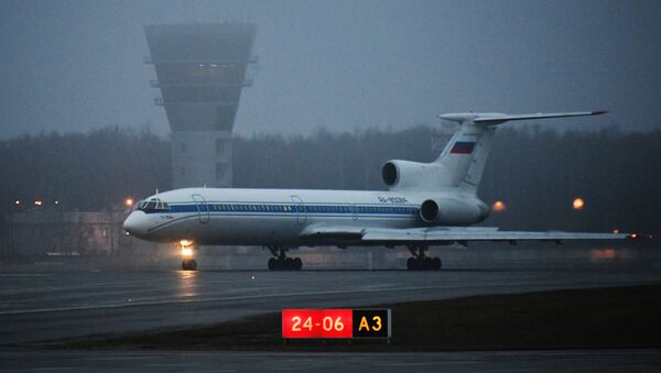 Самолет Ту-154М в аэропорту Внуково - Sputnik Беларусь