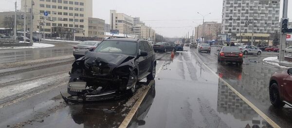 ДТП с участием четырех авто в центре Минска - Sputnik Беларусь