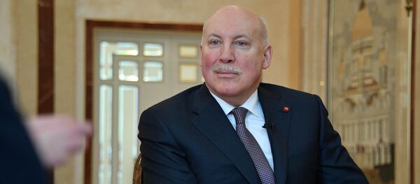 Надзвычайны і Паўнамоцны пасол Расіі ў Беларусі Дзмітрый Мезенцаў Надзвычайны і Паўнамоцны пасол Расіі ў Беларусі Дзмітрый Мезенцаў - Sputnik Беларусь