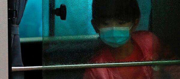 Китайский ребенок в маске - Sputnik Беларусь