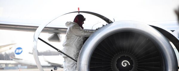Турбореактивный двигатель самолета Boeing 737-500 - Sputnik Беларусь