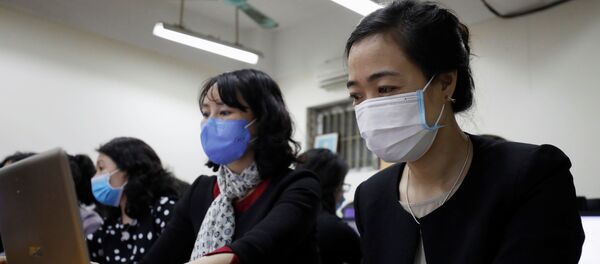 Женщины в масках в Китае Женщины в масках в Китае - Sputnik Беларусь