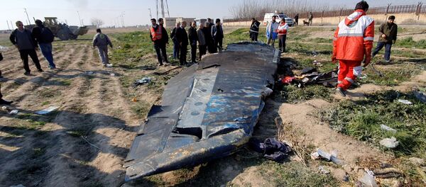 На месте крушения Boeing 737-800 Международных авиалиний Украины - Sputnik Беларусь