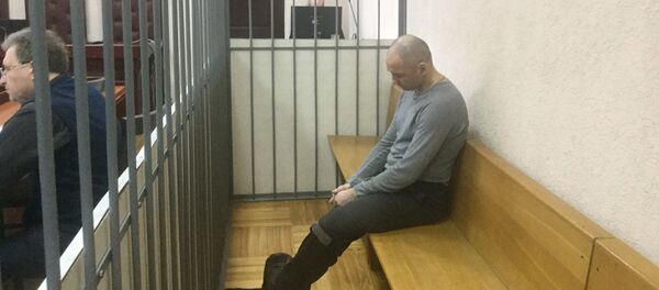  Обвиняемый в убийстве белорусского криминального авторитета Сергей Богдашов в зале суда - Sputnik Беларусь