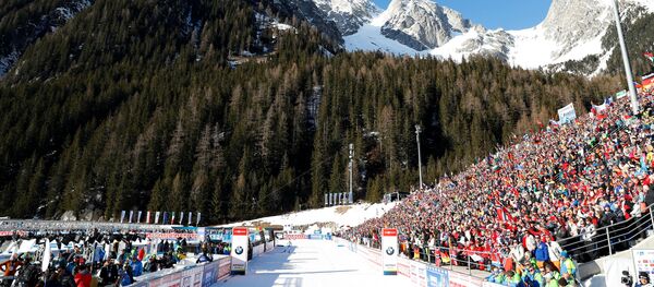 Чемпионат мира по биатлону в итальянском Антхольце Чемпионат мира по биатлону в итальянском Антхольце - Sputnik Беларусь