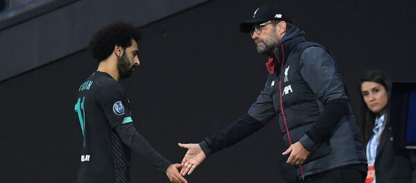 Игрок Ливерпуля Мохамед Салах и главный тренер Юрген Клопп - Sputnik Беларусь